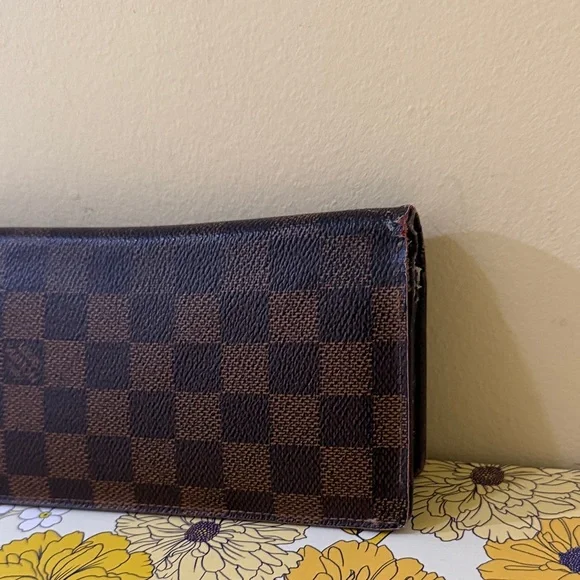 Louis Vuitton PROJECT Brown Checkered Custom Wallet with initial KY Authentic - Picture 3 of 16